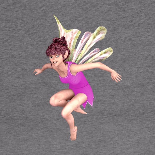 Let's Play elf fairy faerie flying through air dragon wings by Fantasyart123